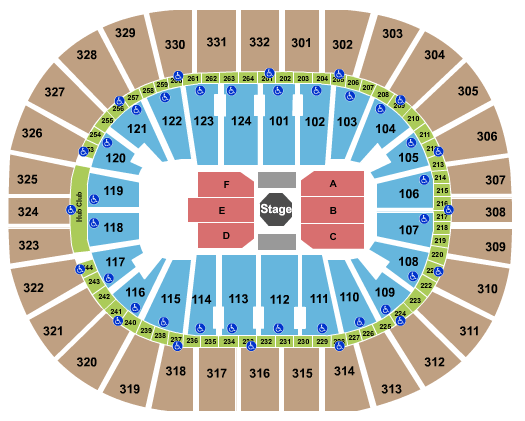 Smoothie King Center UFC Seating Chart